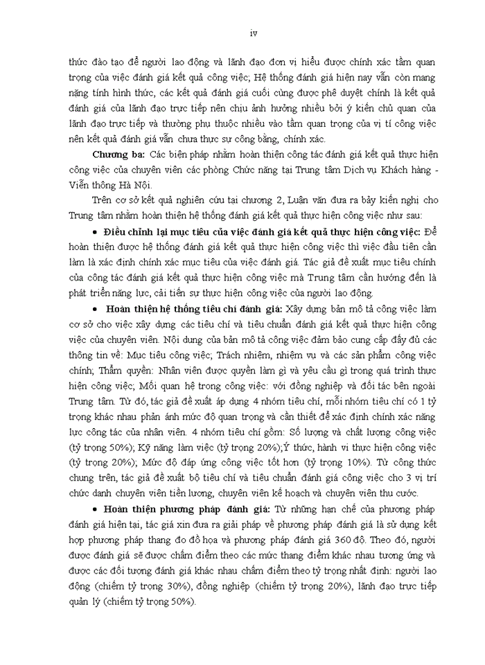 image for page Luận văn thạc sỹ kinh doanh và quản lý công tác đánh giá kết quả thực hiện công việc của chuyên viên các phòng chức năng tại trung tâm dịch vụ khách hàng – viễn thông HÀ NỘI