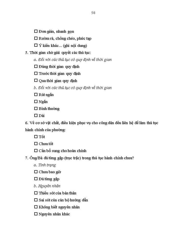 image for page Luận văn thạc sỹ kinh doanh và quản lý nghiên cứu các yếu tố cấu thành sự hài lòng của người dân đối với dịch vụ hành chính công tại phường Tương Mai, quận Hoàng Mai