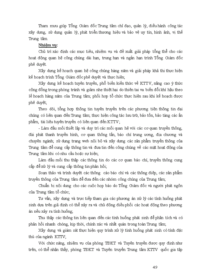 image for page Hoạt động quan hệ công chúng (pr) tại trung tâm khí tượng thủy văn quốc gia