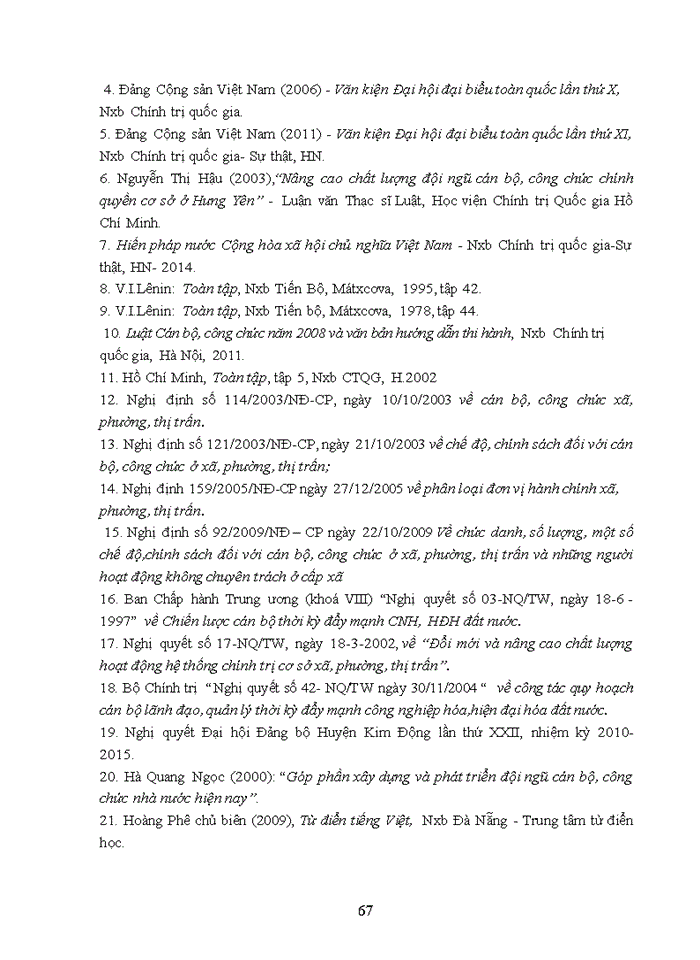 image for page Luận văn thạc sỹ kinh doanh và quản lý nâng cao chất lượng cán bộ chính quyền xã, thị trấn trên địa bàn huyện KIM ĐỘNG, tỉnh HƯNG YÊN