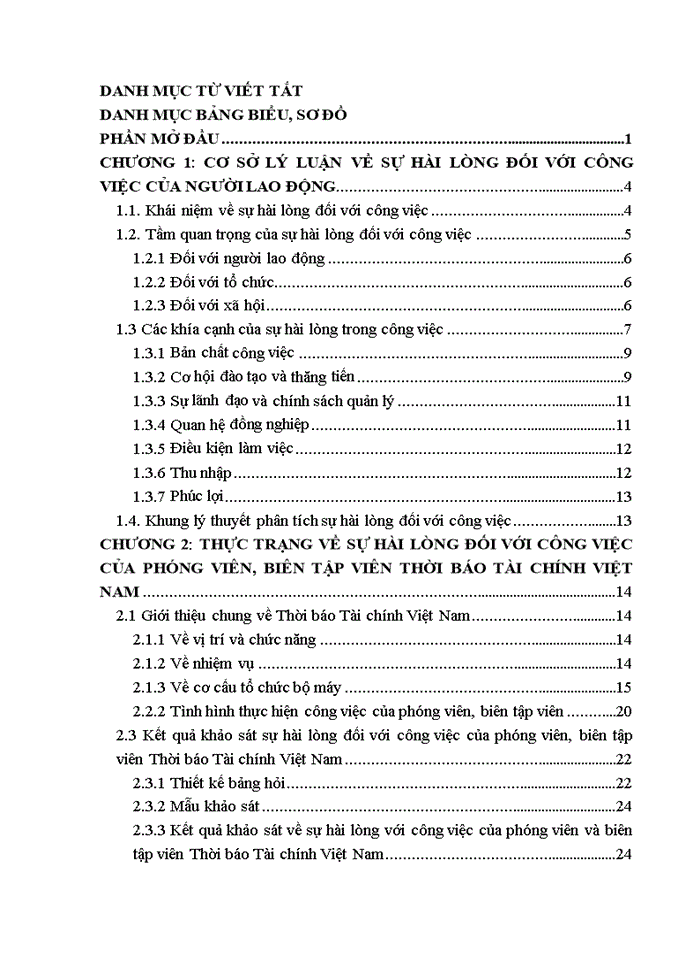 image for page Luận văn thạc sỹ kinh doanh và quản lý đánh giá sự hài lòng đối với công việc của phóng viên, biên tập viên thời báo tài chính Việt Nam