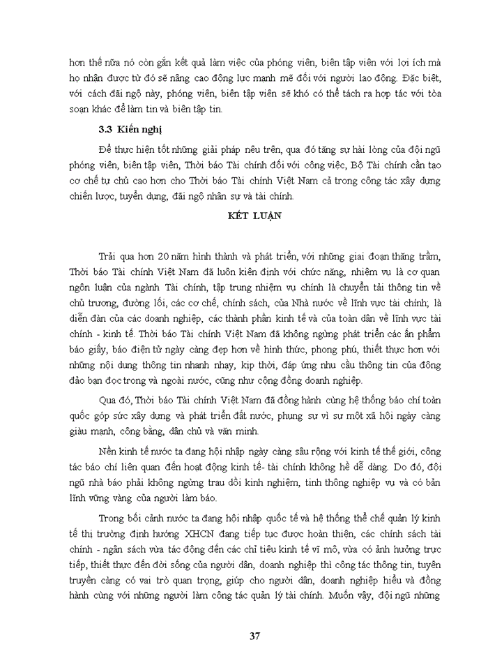 image for page Luận văn thạc sỹ kinh doanh và quản lý đánh giá sự hài lòng đối với công việc của phóng viên, biên tập viên thời báo tài chính Việt Nam