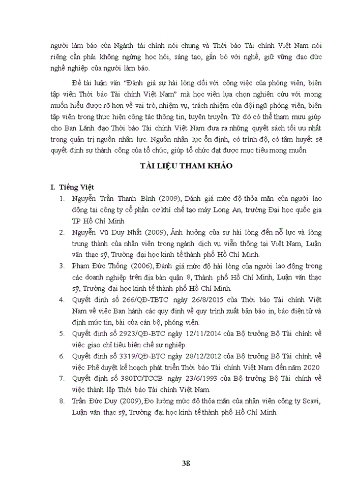 image for page Luận văn thạc sỹ kinh doanh và quản lý đánh giá sự hài lòng đối với công việc của phóng viên, biên tập viên thời báo tài chính Việt Nam