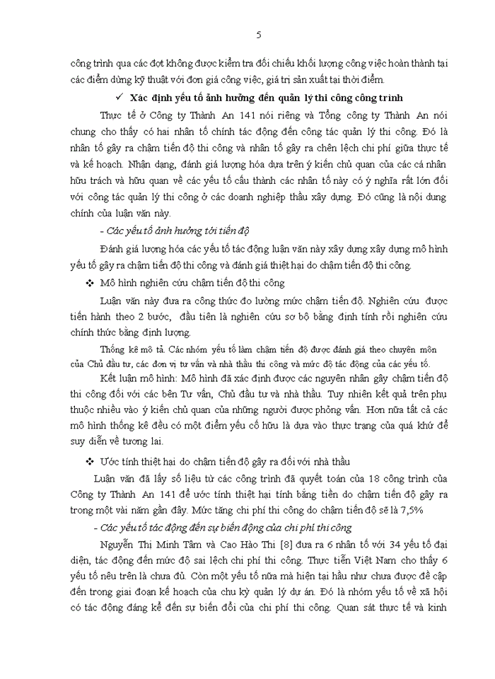 image for page Luận văn thạc sỹ kinh doanh và quản lý quản lý thi công công trình tại công ty thành an 141