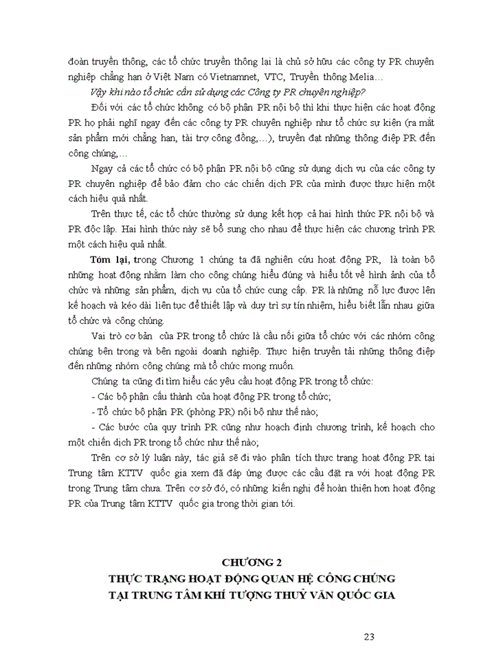 image for page Luận văn thạc sỹ kinh doanh và quản lý hoạt động quan hệ công chúng (pr) tại trung tâm khí tượng thủy văn quốc gia