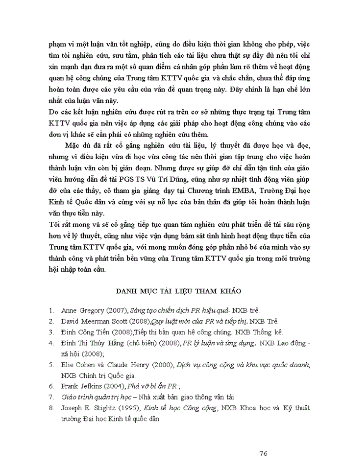 image for page Luận văn thạc sỹ kinh doanh và quản lý hoạt động quan hệ công chúng (pr) tại trung tâm khí tượng thủy văn quốc gia