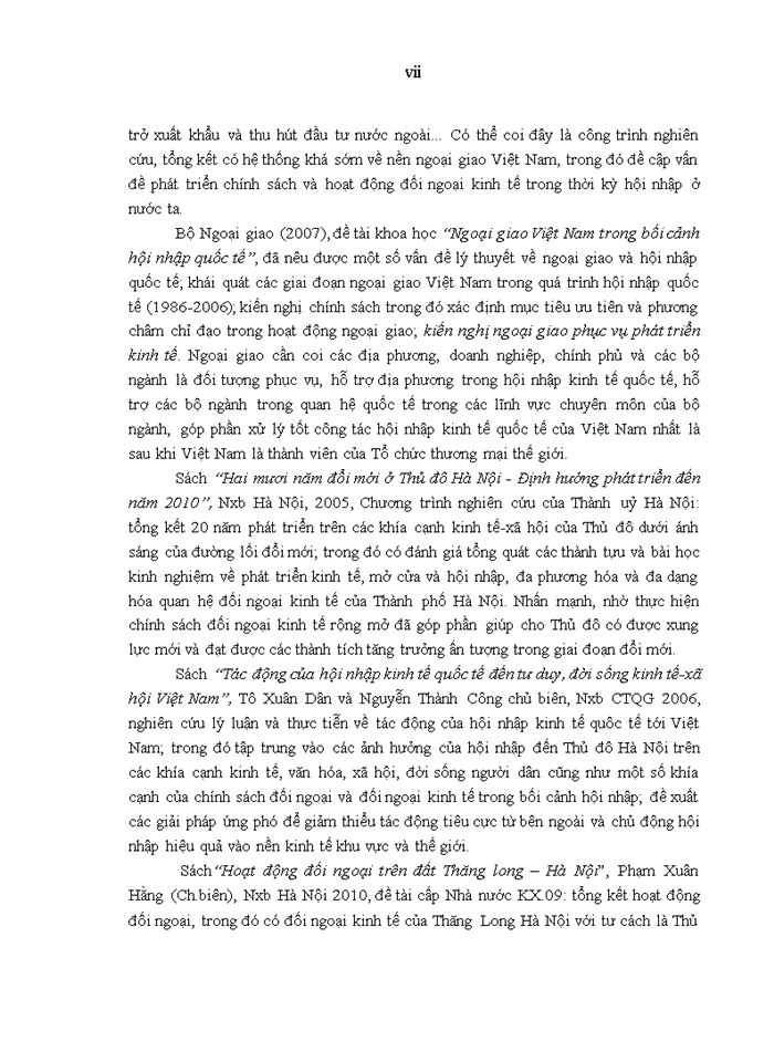 image for page Chính sách đối ngoại kinh tế trong thời kỳ hội nhập – nghiên cứu tại hà nội