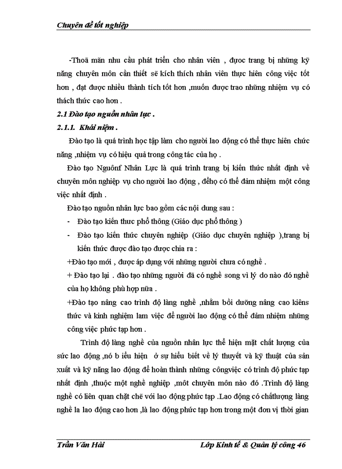 image for page Thực trạng về đào tạo và phát triển nguồn nhân lực của Công ty techconvina