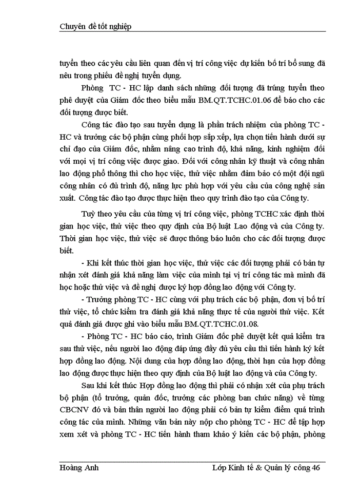 image for page Một số giải pháp hoàn thiện công tác quản lý nguồn nhân lực theo tiêu chuẩn ISO 9001 2000 tại Công ty Cổ phần bê tông