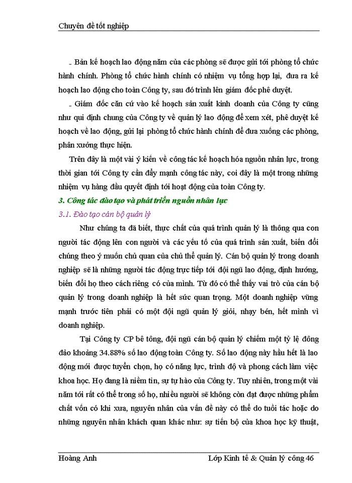 image for page Một số giải pháp hoàn thiện công tác quản lý nguồn nhân lực theo tiêu chuẩn ISO 9001 2000 tại Công ty Cổ phần bê tông