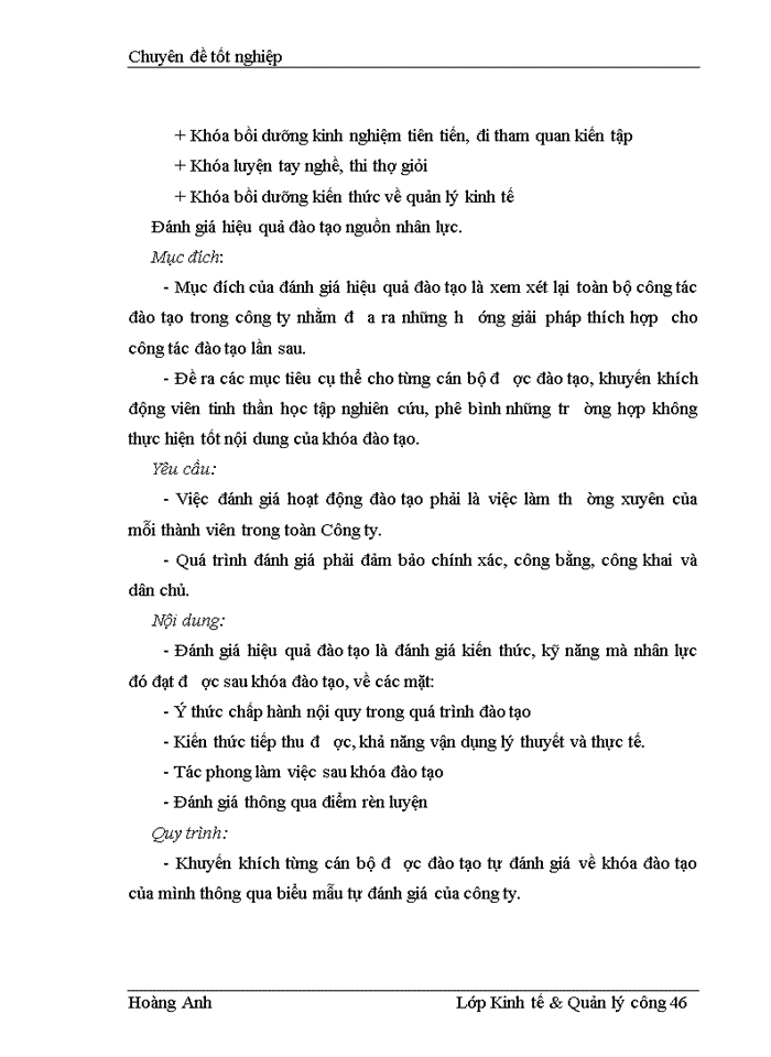 image for page Một số giải pháp hoàn thiện công tác quản lý nguồn nhân lực theo tiêu chuẩn ISO 9001 2000 tại Công ty Cổ phần bê tông