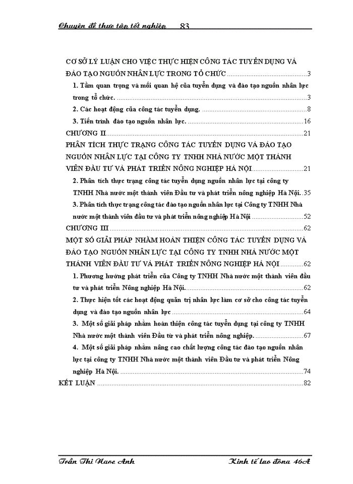 image for page Hoàn thiện công tác tuyển dụng và đào tạo nguồn nhân lực tại Công ty Trách nhiệm Hữu hạn Nhà nước một thành viên Đầu tư và Phát triển nông nghiệp Hà Nội
