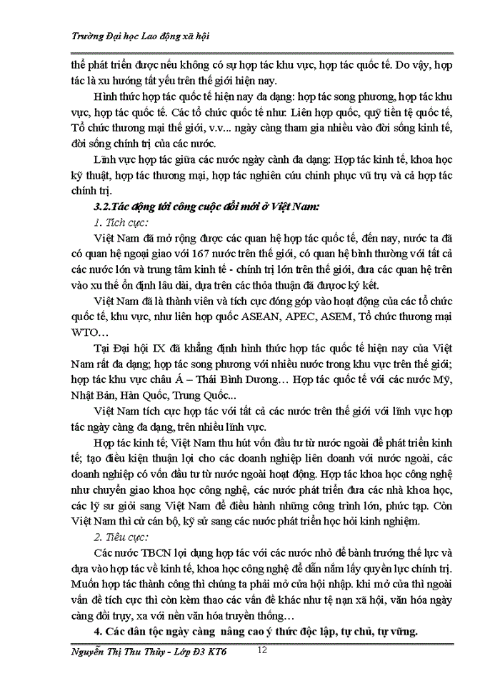 image for page Những đặc điểm và xu thế của thời đại ngày nay và tác động của nó đến Việt Nam trong công cuộc đổi mới ở nước ta