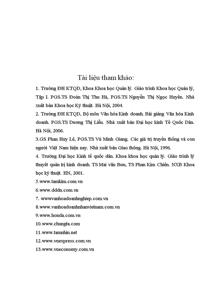 image for page Một Số Giải Pháp Nhằm Xây dựng Văn Hóa Doanh Nghiệp Tại Công ty Cổ Phần Tam Kim