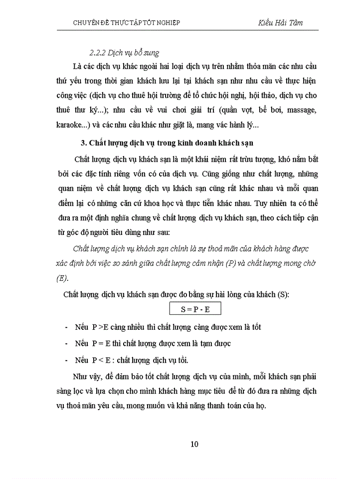 image for page Một số giải pháp về quản lý chất lượng dịch vụ tại khách sạn thắng lợi