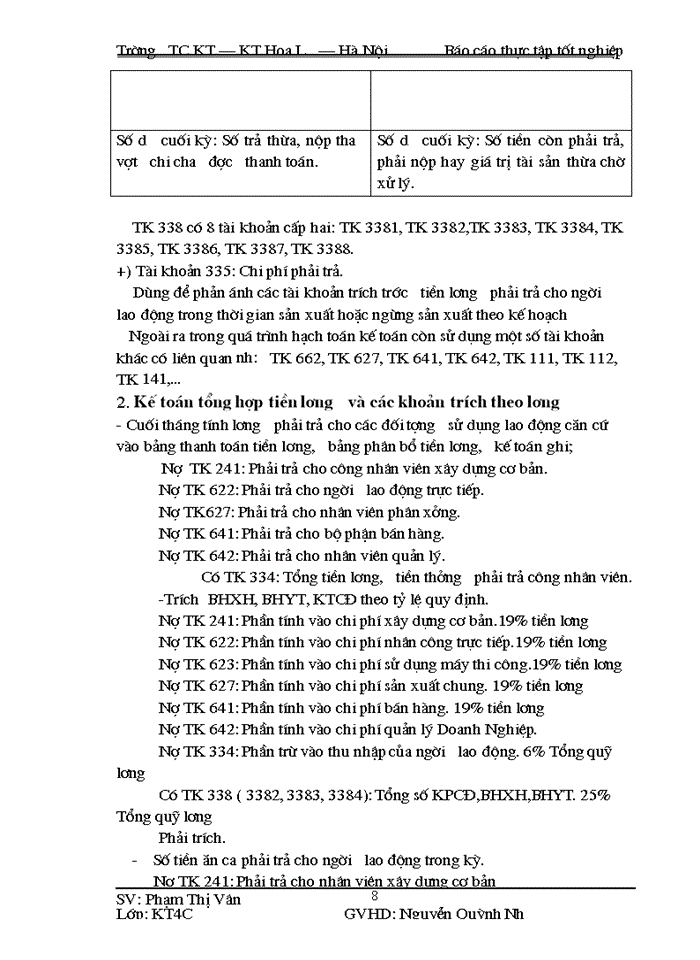 image for page Kế toán tiền lương và các khoản trích theo tiền lương tại Công ty cổ phần Xuân Thành