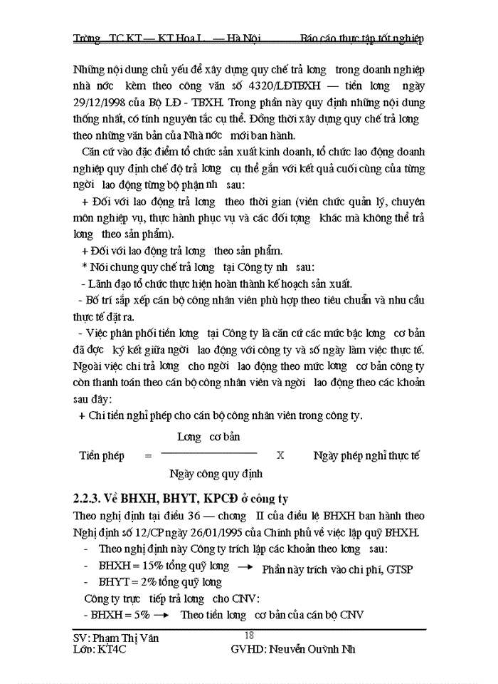 image for page Kế toán tiền lương và các khoản trích theo tiền lương tại Công ty cổ phần Xuân Thành