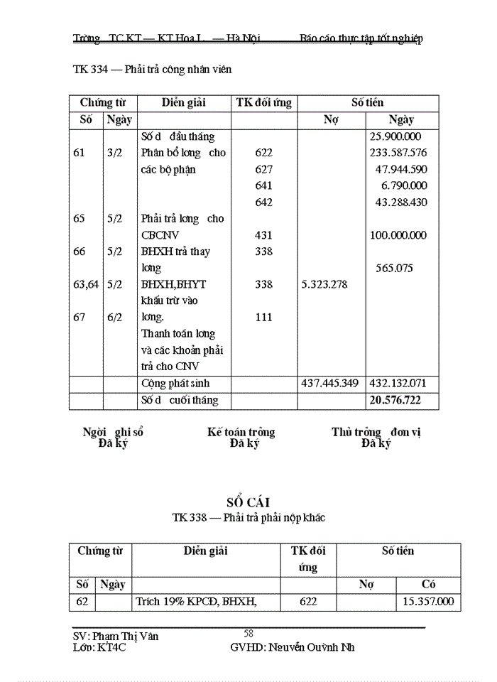 image for page Kế toán tiền lương và các khoản trích theo tiền lương tại Công ty cổ phần Xuân Thành