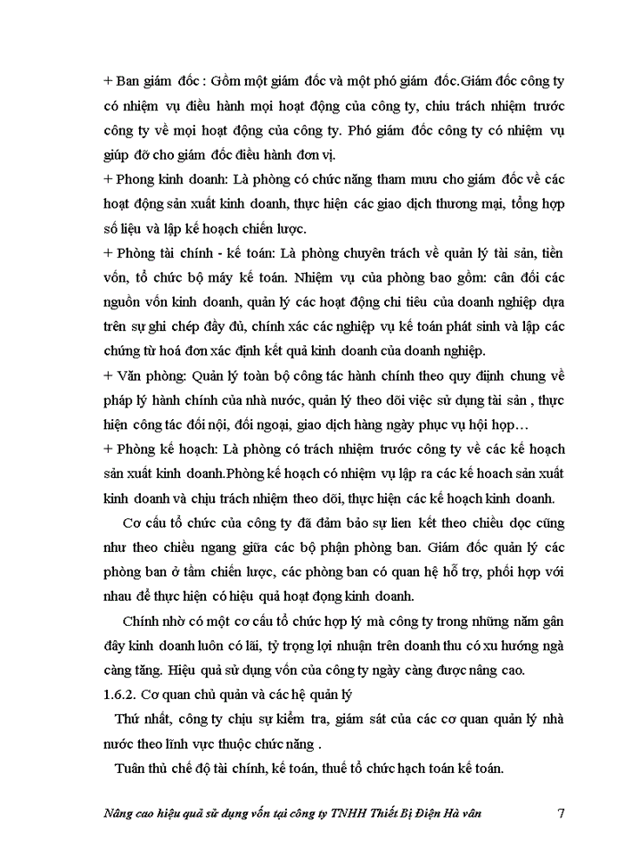 image for page Nâng cao hiệu quả sử dụng vốn tại Công ty Trách nhiệm Hữu hạn Thiết Bị Điện Hà Vân