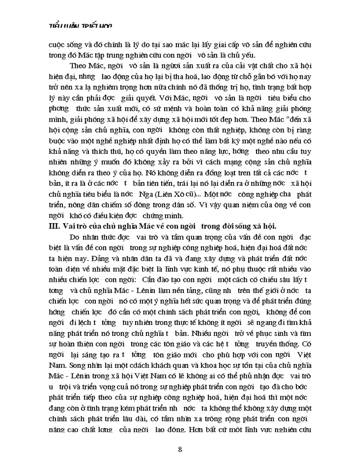 image for page Mác Lý luận của chủ nghĩa Mác về con người và vấn đề con người trong sự nghiệp Công nghiệp hóa - Hiện đại hóa đất nước
