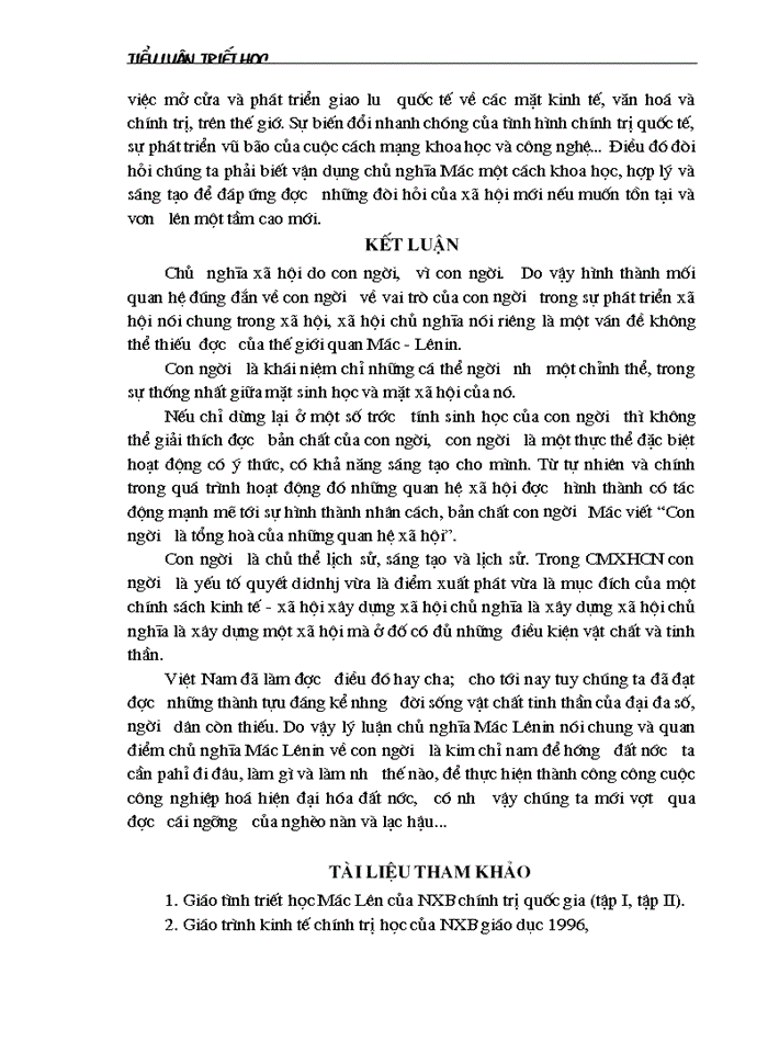 image for page Mác Quan điểm của chủ nghĩa Mác về con người