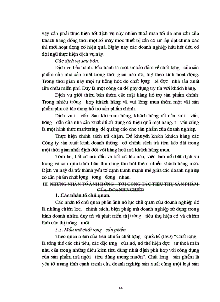 image for page Một số biện pháp thúc đẩy công tác Tiêu thụ Sản phẩm của Công ty TSC Công ty dịch vụ và Thương mại