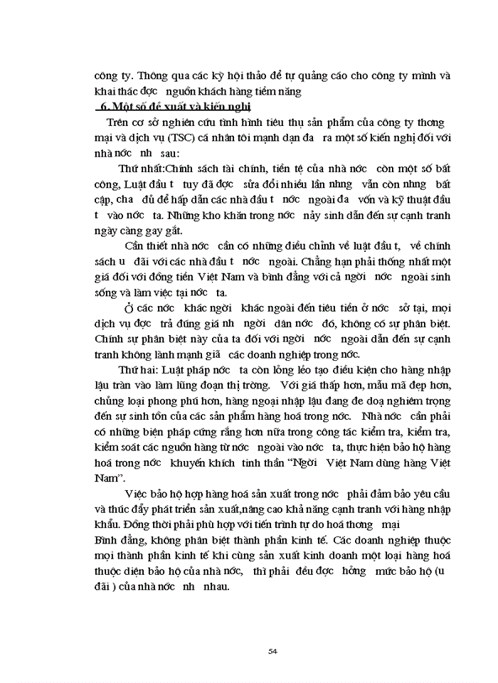 image for page Một số biện pháp thúc đẩy công tác Tiêu thụ Sản phẩm của Công ty TSC Công ty dịch vụ và Thương mại