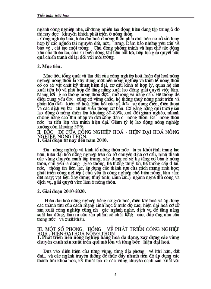 image for page Thực trạng Công nghiệp hóa - Hiện đại hóa nông thôn