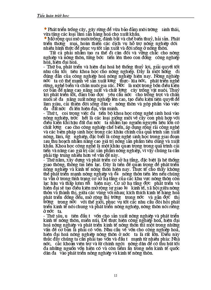 image for page Thực trạng Công nghiệp hóa - Hiện đại hóa nông thôn