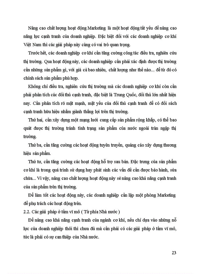 image for page Thực trạng khả năng cạnh tranh của ngành cơ khí Việt Nam