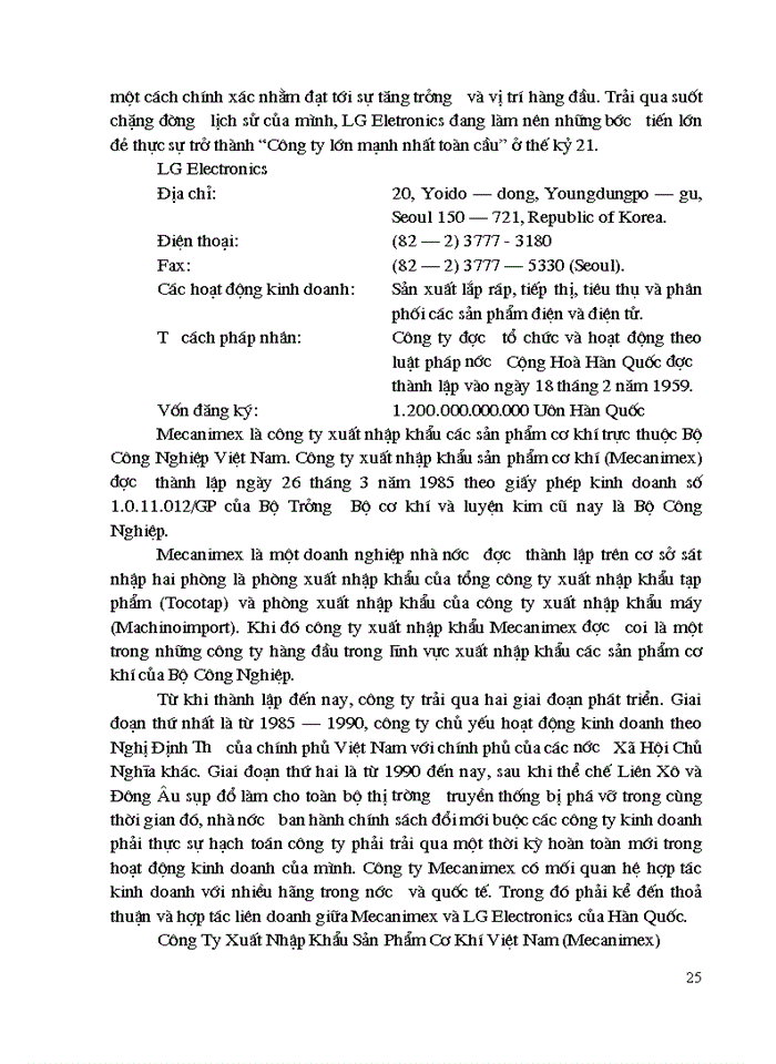 image for page Giải pháp nhằm mở rộng thị trường Tiêu thụ Sản phẩm của Công ty LG- Meca