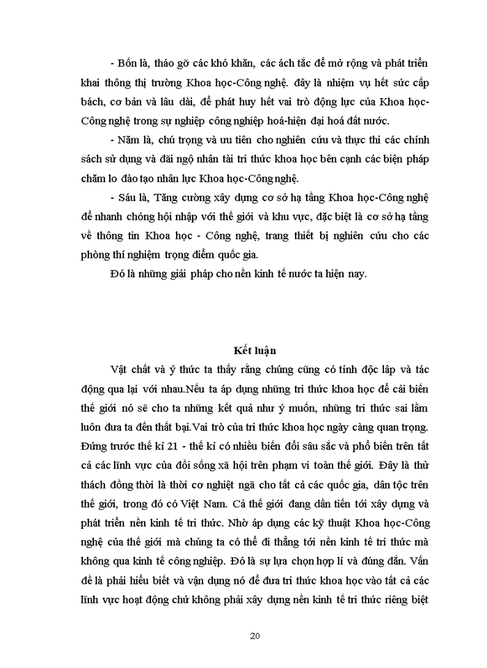 image for page Triết mác Ý thức và vai trò của tri thức trong đời sống Xã hội