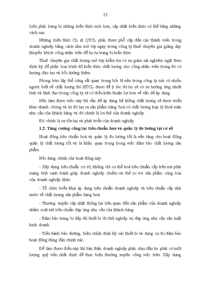 image for page Quản lý chất lượng - thực trạng và một số giải pháp nhằm áp dụng một cách hợp lý và hiệu quả hệ thống quản trị chất lượng trong các Doanh nghiệp Công nhân Việt Nam