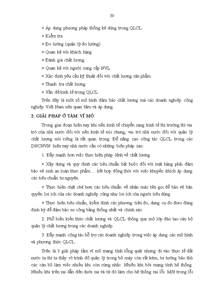 image for page Quản lý chất lượng - thực trạng và một số giải pháp nhằm áp dụng một cách hợp lý và hiệu quả hệ thống quản trị chất lượng trong các Doanh nghiệp Công nhân Việt Nam