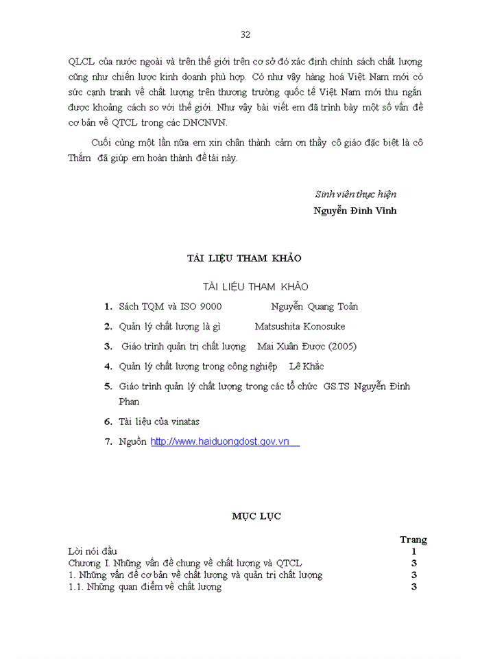 image for page Quản lý chất lượng - thực trạng và một số giải pháp nhằm áp dụng một cách hợp lý và hiệu quả hệ thống quản trị chất lượng trong các Doanh nghiệp Công nhân Việt Nam