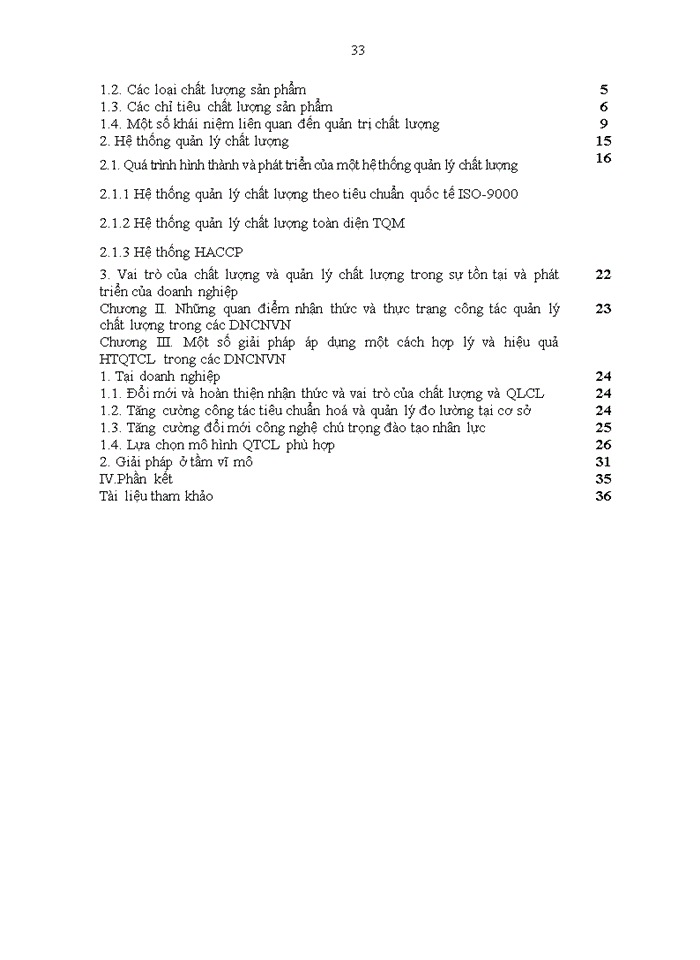 image for page Quản lý chất lượng - thực trạng và một số giải pháp nhằm áp dụng một cách hợp lý và hiệu quả hệ thống quản trị chất lượng trong các Doanh nghiệp Công nhân Việt Nam