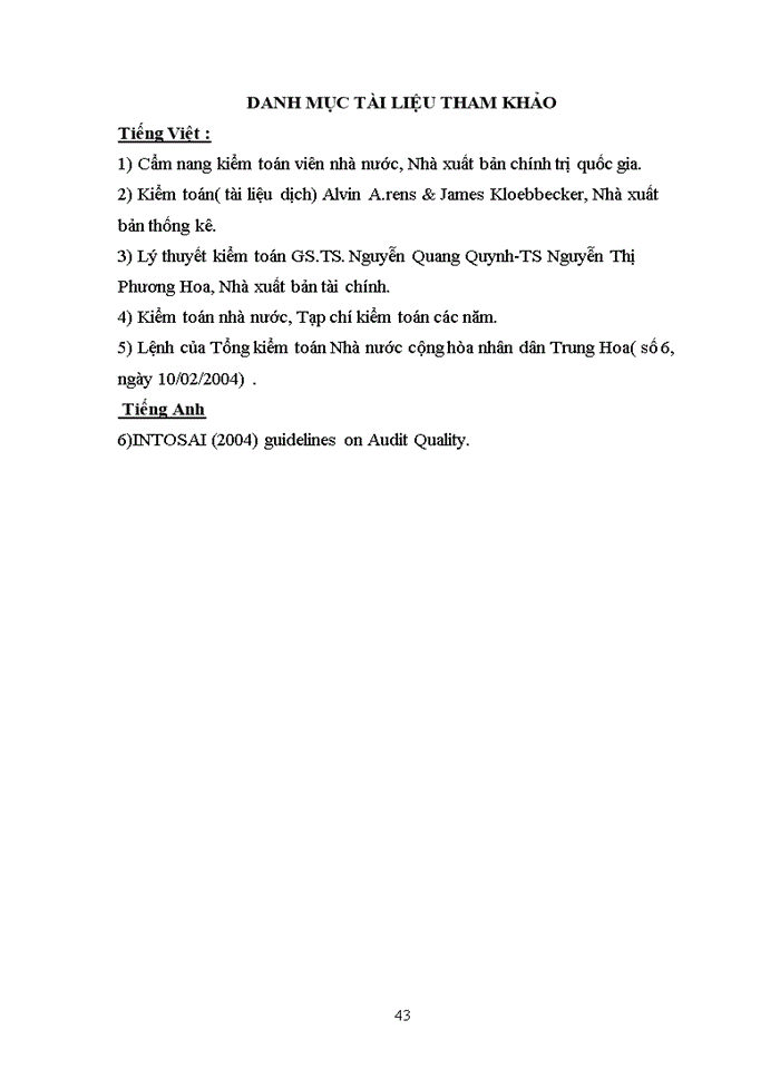 image for page Thực trạng kiểm soát chất lượng Kiểm toán trong quy trình Kiểm toán của Kiểm toán Nhà nước Việt Nam và kinh nghiệm kiểm soát chất lượng Kiểm toán của Kiểm toán Nhà nước ở một số quốc gia
