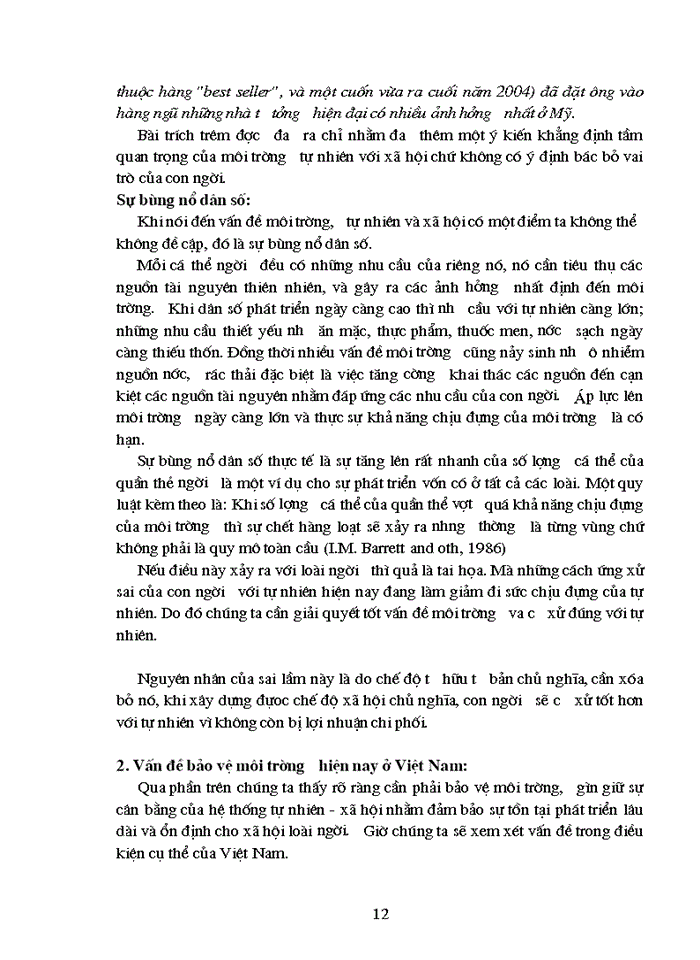 image for page Mối quan hệ biện chứng giữa tự nhiên và Xã hội phân tích vấn đề bảo vệ môi trường hiện nay ở Việt Nam