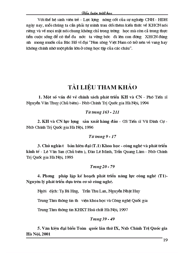 image for page Triết mác Cách mạng khoa học - Công nghệ được thực hiện trên cơ sở lý luận khoa học phát triển không ngừng