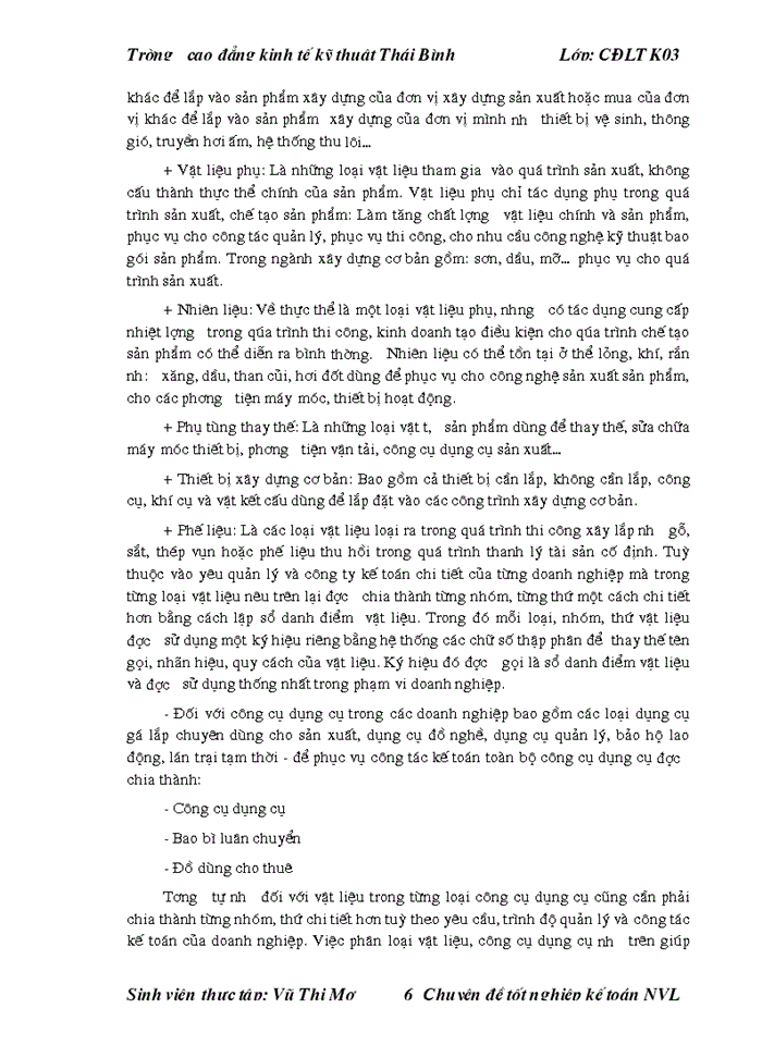 image for page Tổ chức công tác Kế toán Nguyên vật liệu Công cụ dụng cụ ở Công ty cổ phần tư vấn đầu tư và Xây dựng Hợp Thành