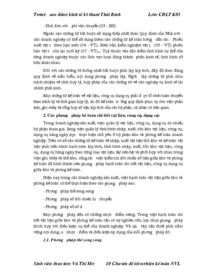 image for page Tổ chức công tác Kế toán Nguyên vật liệu Công cụ dụng cụ ở Công ty cổ phần tư vấn đầu tư và Xây dựng Hợp Thành