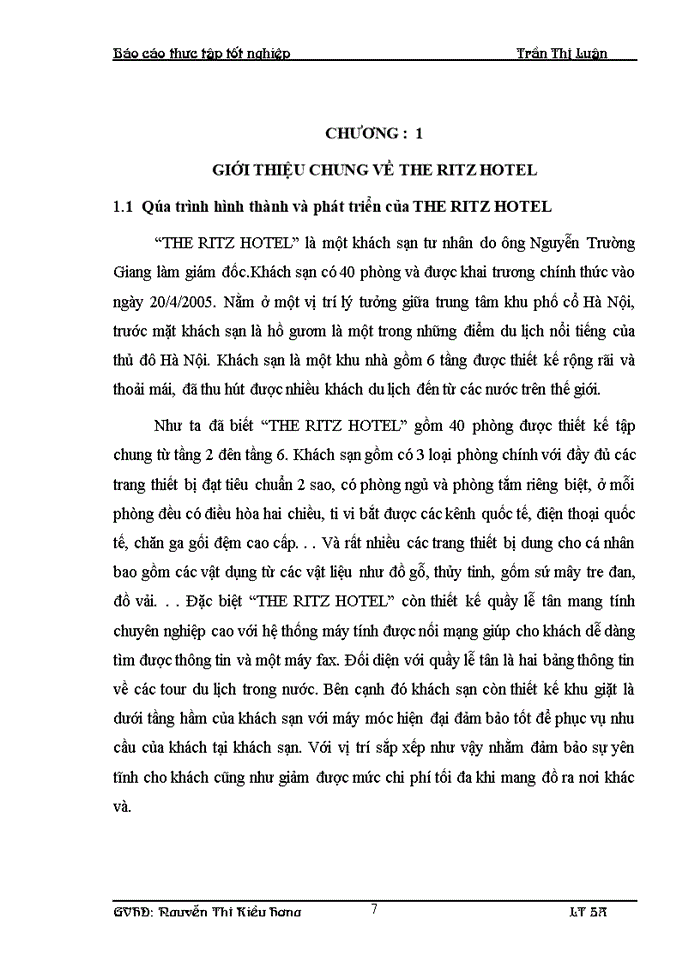 image for page Hoạt động của bộ phận lễ tân tại the ritz hotel