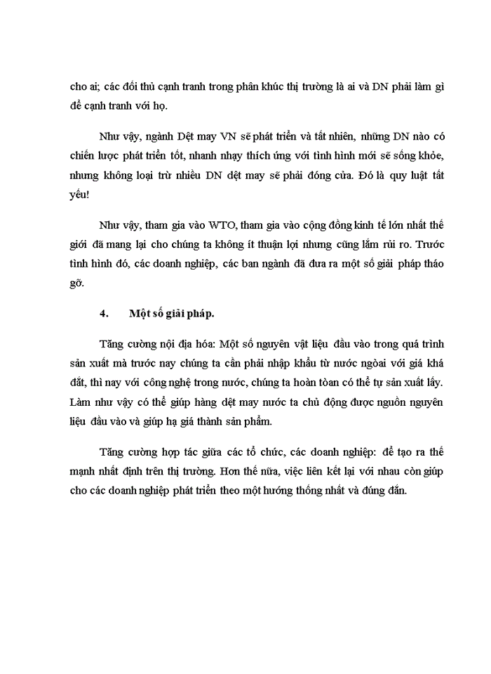 image for page Thực trạng doanh nghiệp dệt may Việt Nam