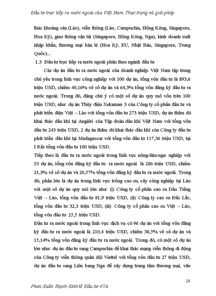 image for page Đầu tư trực tiếp ra nước ngoài của Việt Nam Thực trạng và giải pháp