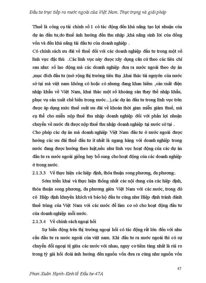 image for page Đầu tư trực tiếp ra nước ngoài của Việt Nam Thực trạng và giải pháp