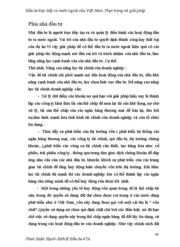 image for page Đầu tư trực tiếp ra nước ngoài của Việt Nam Thực trạng và giải pháp