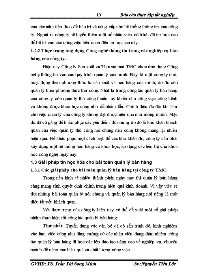 image for page Xây dựng phần mềm quản lý bán hàng tại Công ty sản xuất và Thương mại Thương mạic