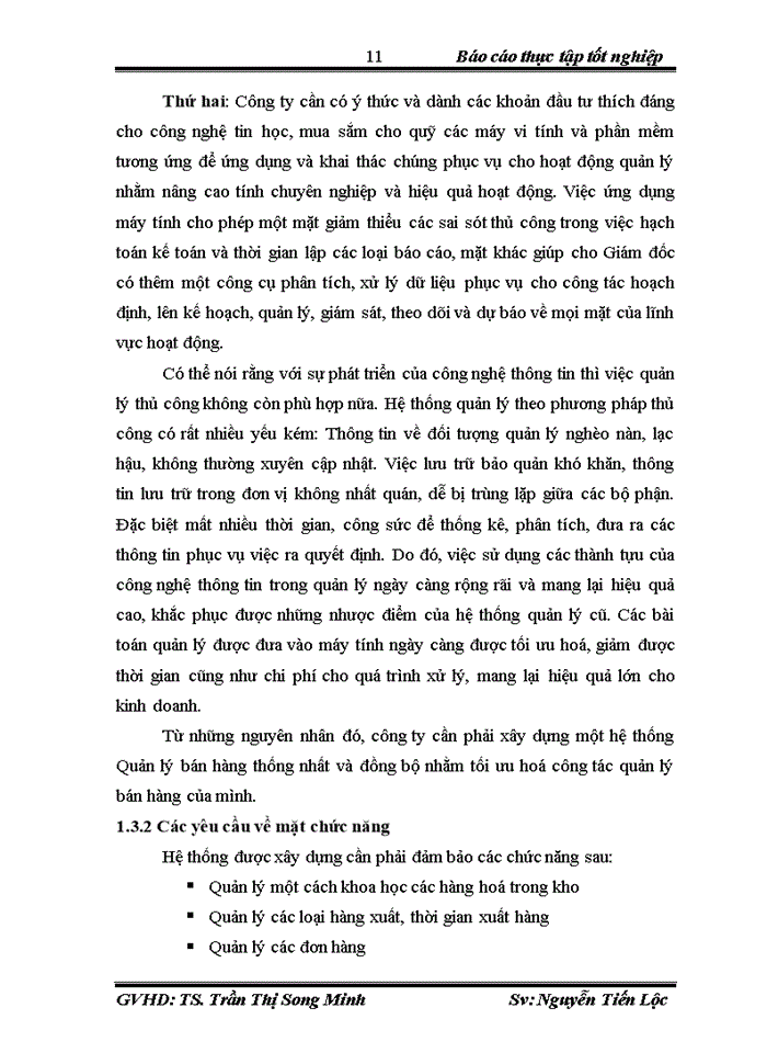 image for page Xây dựng phần mềm quản lý bán hàng tại Công ty sản xuất và Thương mại Thương mạic