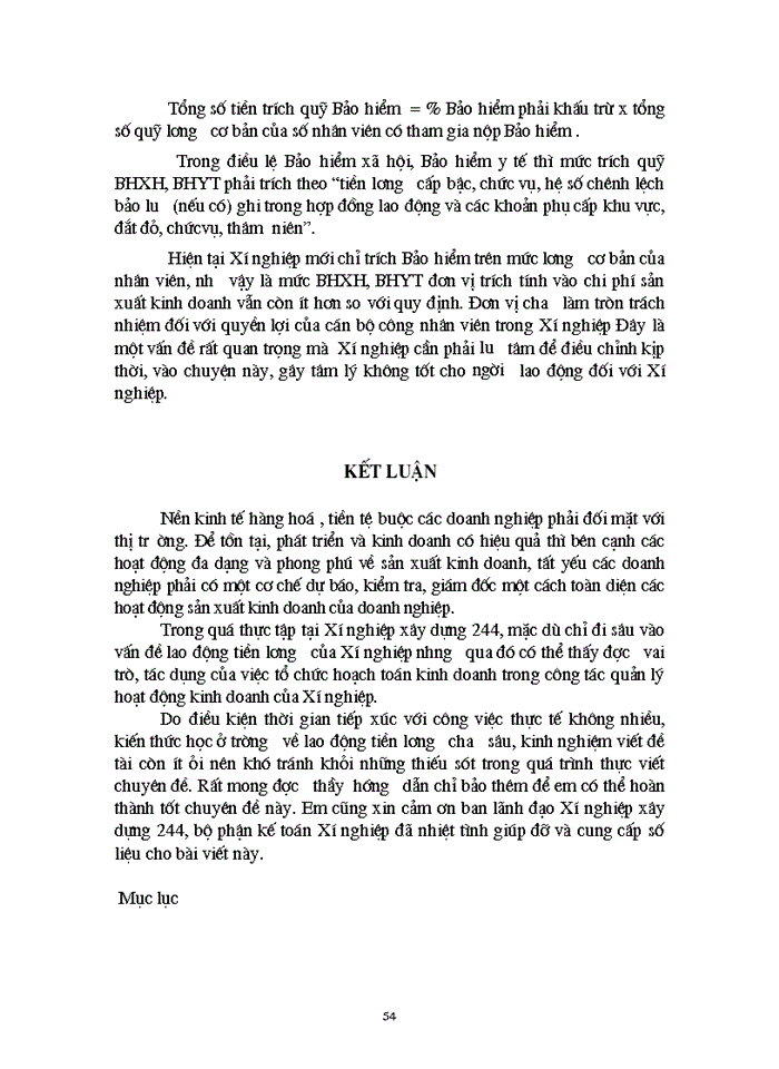 image for page Hạch toán tiền lương và các khoản trích theo lương tại Xí nghiệp Xây dựng 244