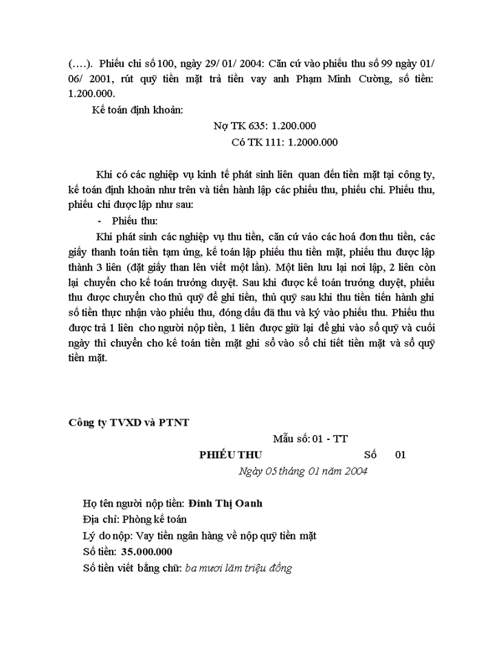 image for page Kế toán Vốn bằng Tiền